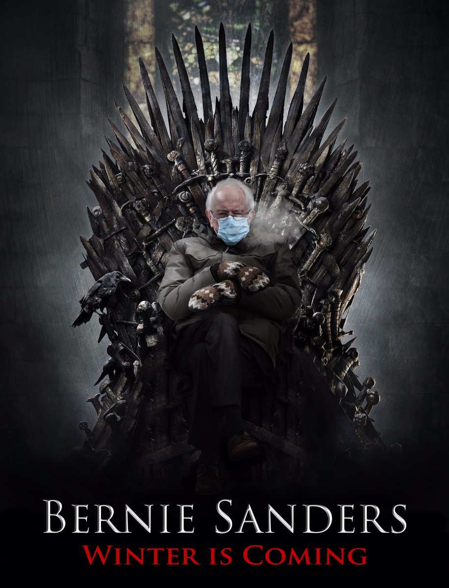 fire7372's tweet photo. Wrap up warm, Winter is coming! #BernieMemes https://t.co/bSgqOpX1Ux