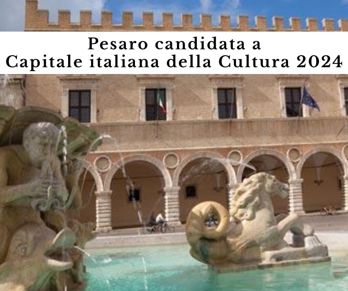 Pesaro Capitale italiana della Cultura 2024: oggi la candidatura. La strategia è quella di far diventare il nostro territorio una delle città-medie che più di altre investono sulla cultura come elemento di sviluppo. Siamo molto competitivi, ripartiamo dalla cultura. #wepesaro