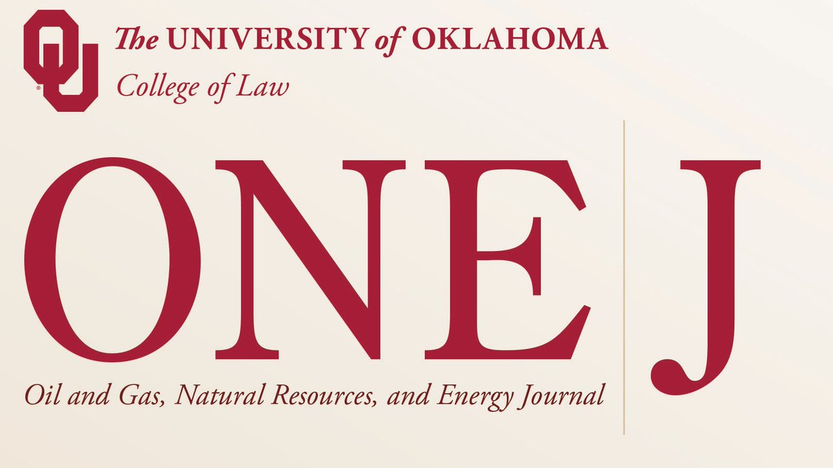 UofOklahomaLaw's tweet image. The winter issue of #OULaw ONE J Journal is now available with pieces from top scholars including Owen Anderson, Norman Nadorff, Jason Wright, Hirdan Katarina de Medeiros Costa, Cody Johnson and Charles Hosey. bit.ly/3paJP3n
