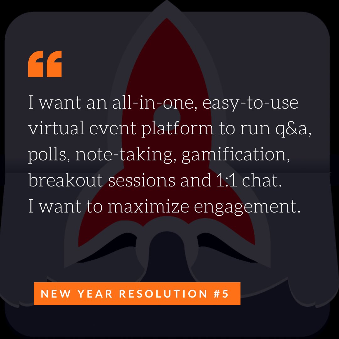 New year resolution #5. #eventprof #meetingprof #cmpc #event #virtualevent #hybridevent #ems #eventtech #eventplanning #meetingplanning