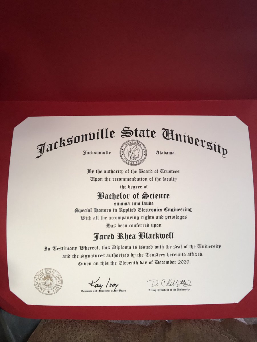 jaredblackwell5's tweet photo. The culmination of the last 4 years of my life. Now if I can only find a wife and build a little house. @sabrynchandler https://t.co/2t6qncngNk