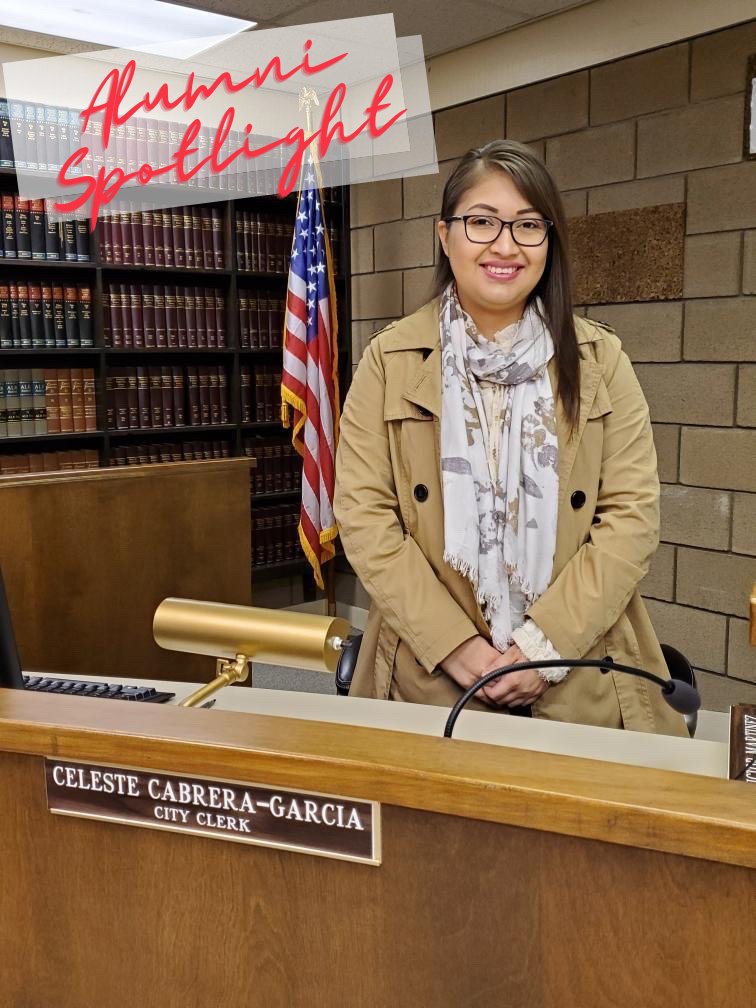 Today’s alumni spotlight is Celeste Cabrera-Garcia! Celeste, a proud first-gen student, earned her <a href="/FSpolisci/">Fresno State Political Science</a> BA in '17 &amp; MPA in ‘20. She now serves the community she was raised in as City Clerk for the City of Mendota &amp; Board Secretary for the nonprofit Mendota Community Corp.