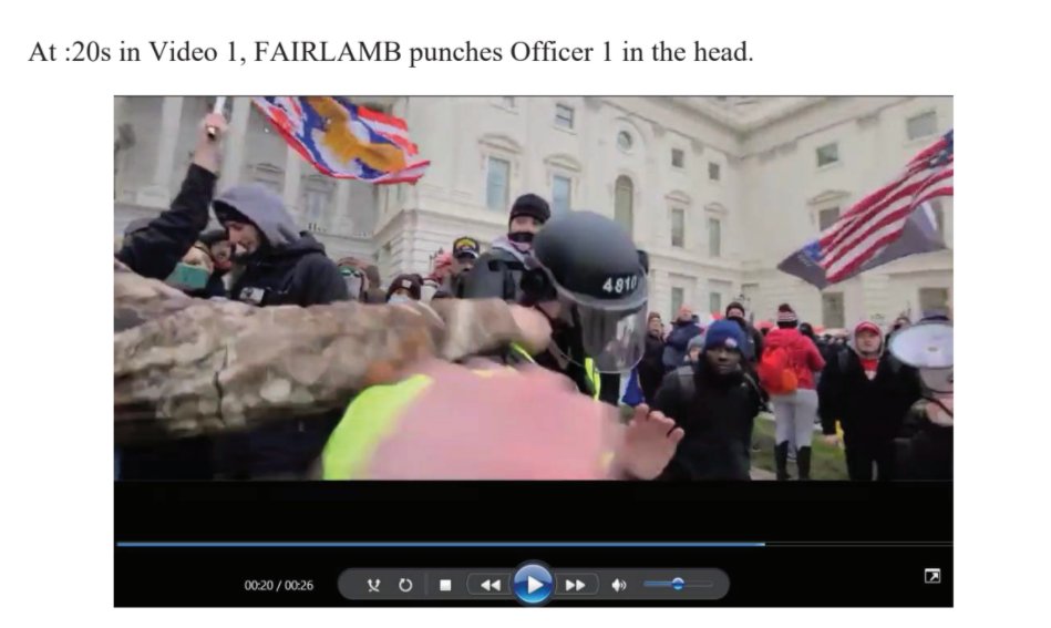 Prosecutors have also unsealed new charges against Scott Fairlamb, of Butler, NJ, for assaulting a cop on the West Front of the Capitol on Jan. 6. At some point, the FBI says, Fairlamb was armed w/a collapsible baton.