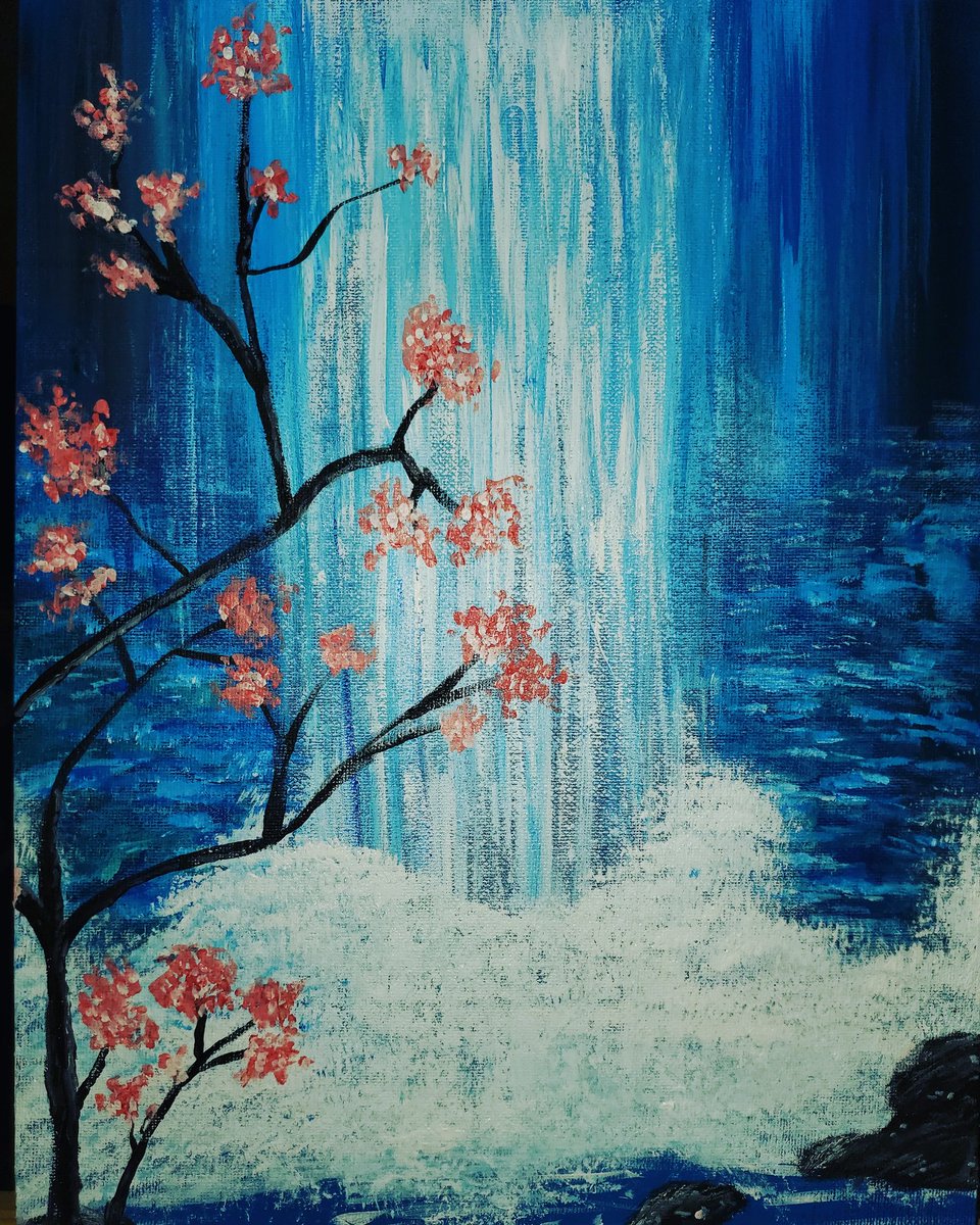 SanoviaReynolds's tweet photo. @MichaelsStores Greetings, Everything is finally here and these are the two paintings it created. Using this time to explore creativity #allin #shelteredinplace https://t.co/f2uYC4l1Du