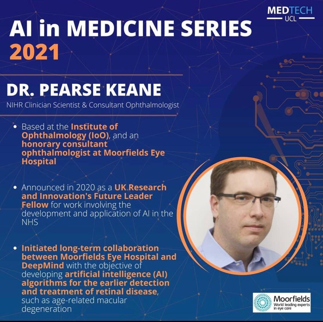 UCL AI in Medicine Series starts next Monday! We have a two-week series of events bringing together some of the greatest minds in digital health. Get your tickets now to see the incredible work of <a href="/pearsekeane/">Pearse Keane</a> among others!

eventbrite.co.uk/e/ucl-ai-in-me…
