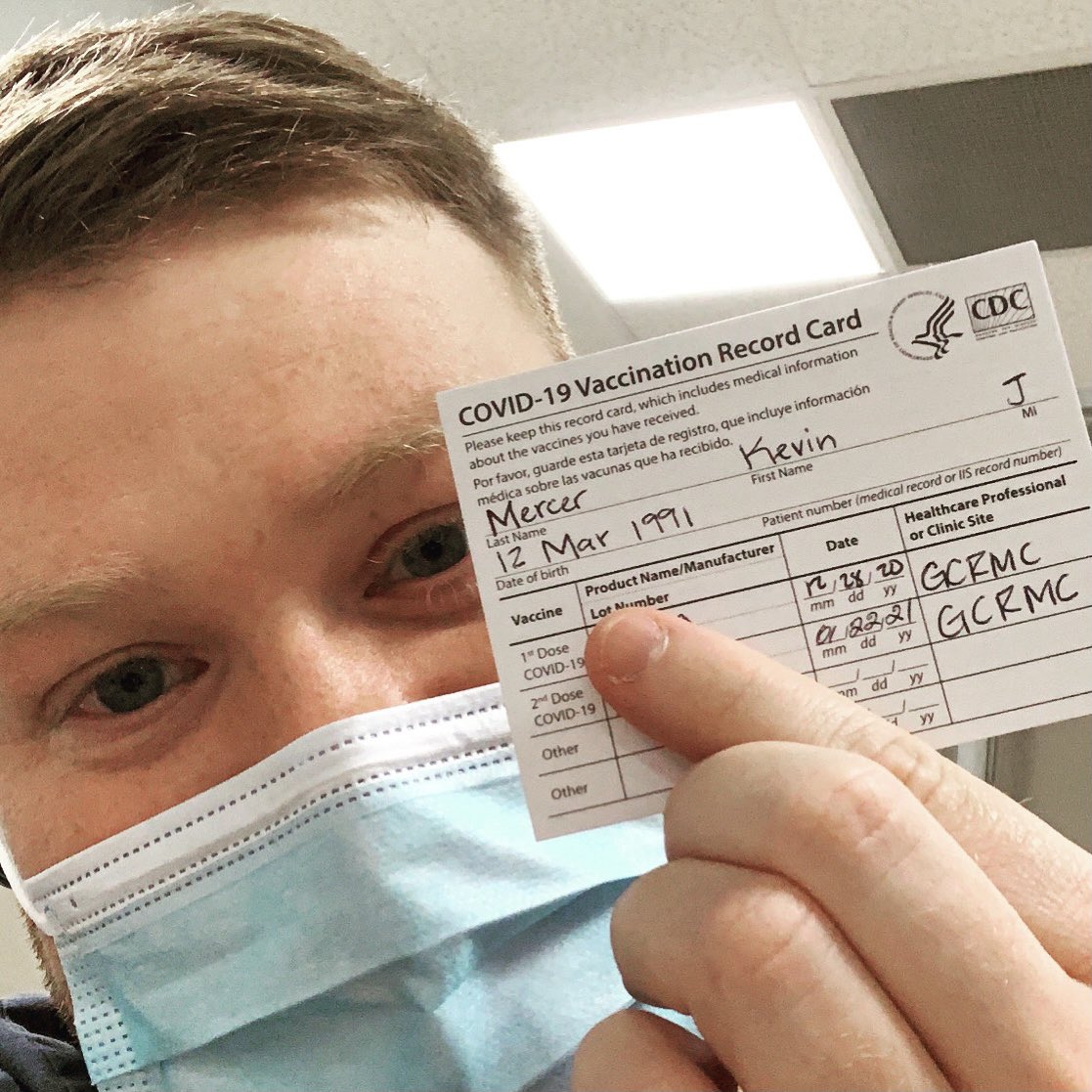 ohsnapimginger's tweet photo. Fully vaccinated against #COVID! 💉 #letthewhiningbegin #thisisourshot https://t.co/afFk5VudBn