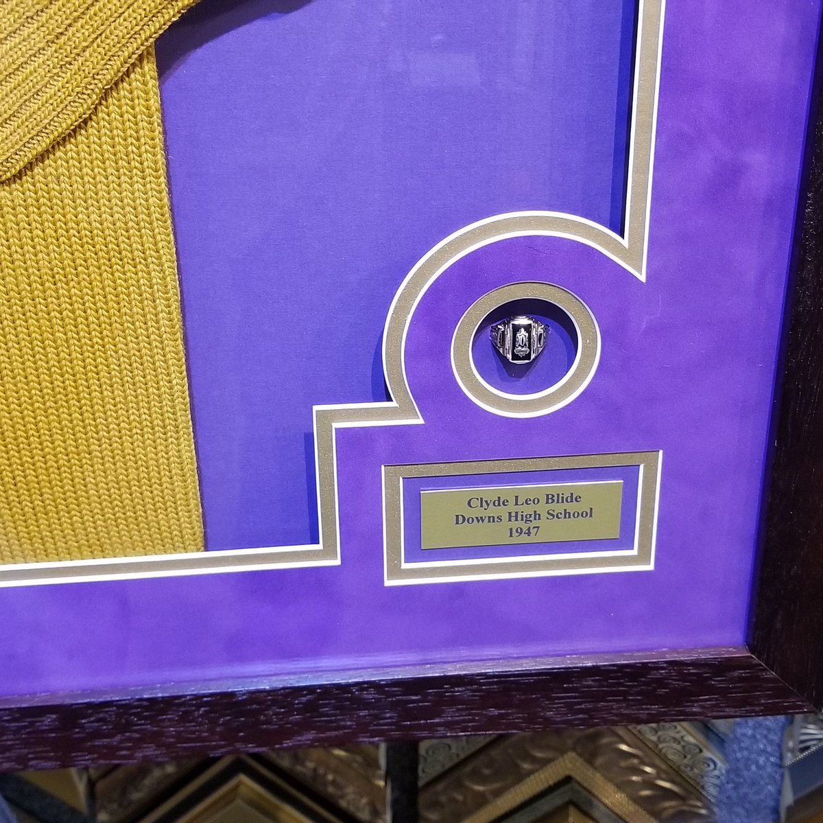 FrameDeArt's tweet photo. Downs High School Sweater with matching high school rings from Grandpa and Grandma! A very happy customer from the holiday season! We can create almost anything for you!
#HighSchool #SchoolRing #Rings #Sweater #Denver #Colorado #framing #customframing
@TruVueGlazing https://t.co/zeeBNqHcX4