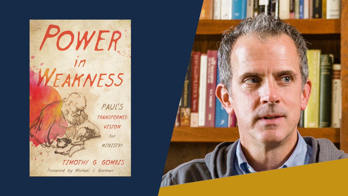 grseminary's tweet photo. New Testament professor, Tim Gombis recently released a new book! "Power in Weakness" follows Paul as he resists the influence of the “present evil age” by making cruciformity the operating principle of the church.

https://t.co/y3e9ILLagw https://t.co/2GBHQCvHze