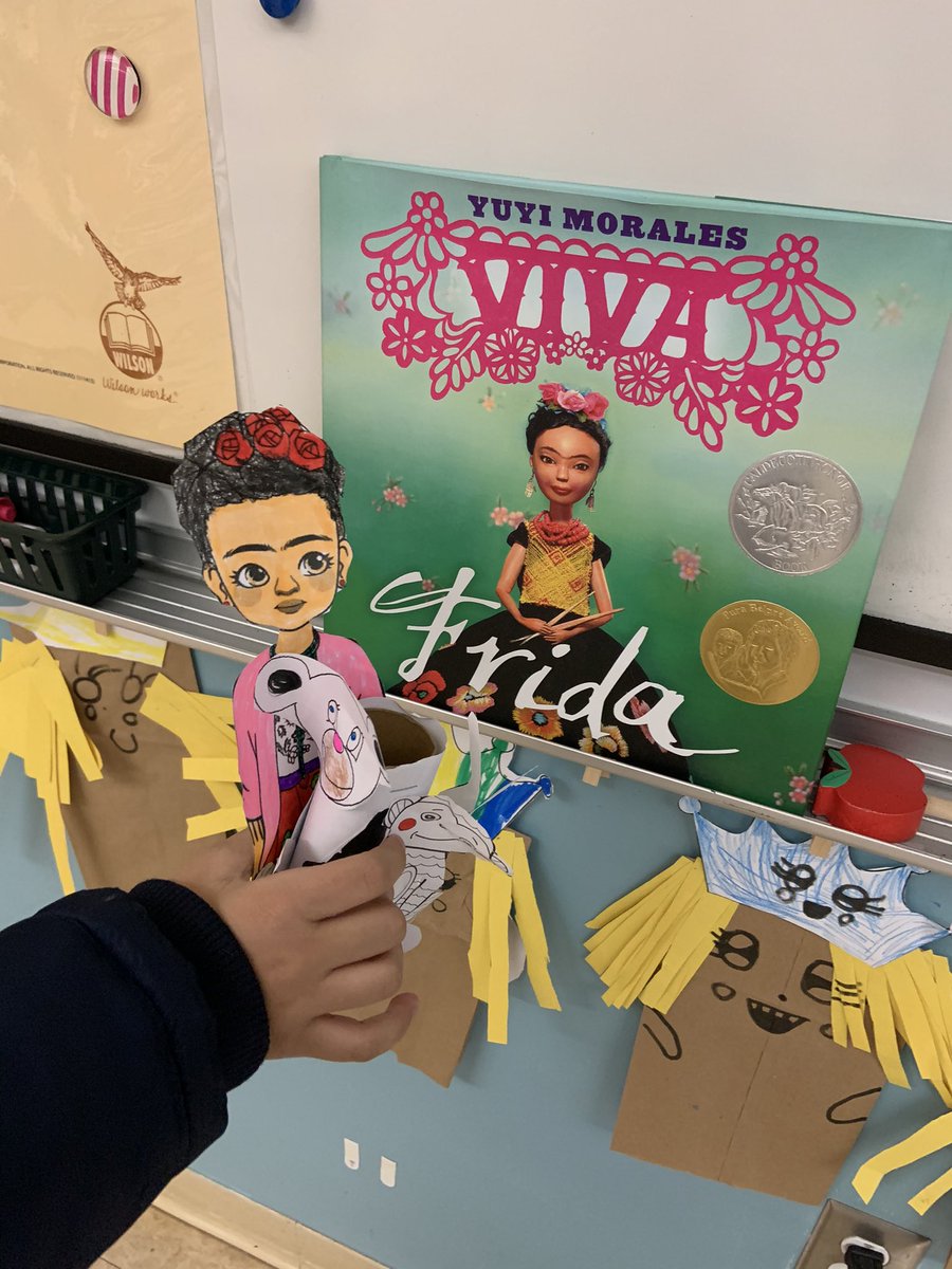 WhittemoreBuzz's tweet photo. #FridaFriday with Miss Flores! Second graders listened to VIVA and learned about the extraordinary work of Frida Kahlo using #PebbleGo! https://t.co/zNLTPa66NM