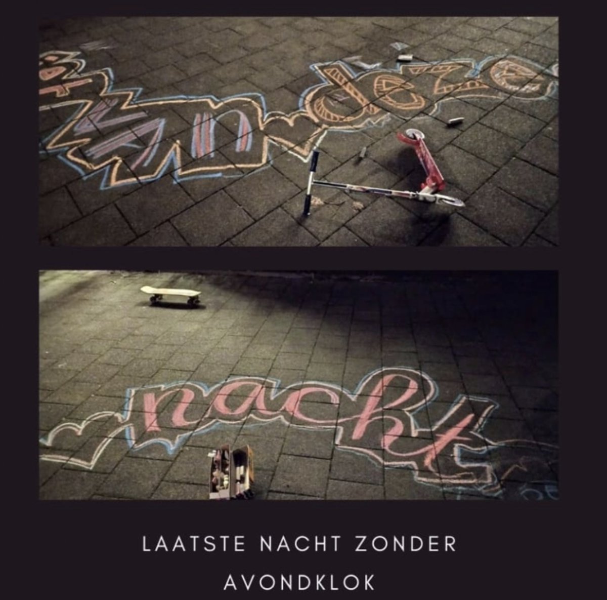 Geniet van deze nacht
Pepchalknl + kids hebben zich uitgeleefd 

 #Chalkartist voorlopig de #laatstenacht #avondklok #lockdown #pepchalknl #pepchalk
#chalkartists #chalkartfestival
#chalkartproject #chalkartmagic #motherhood