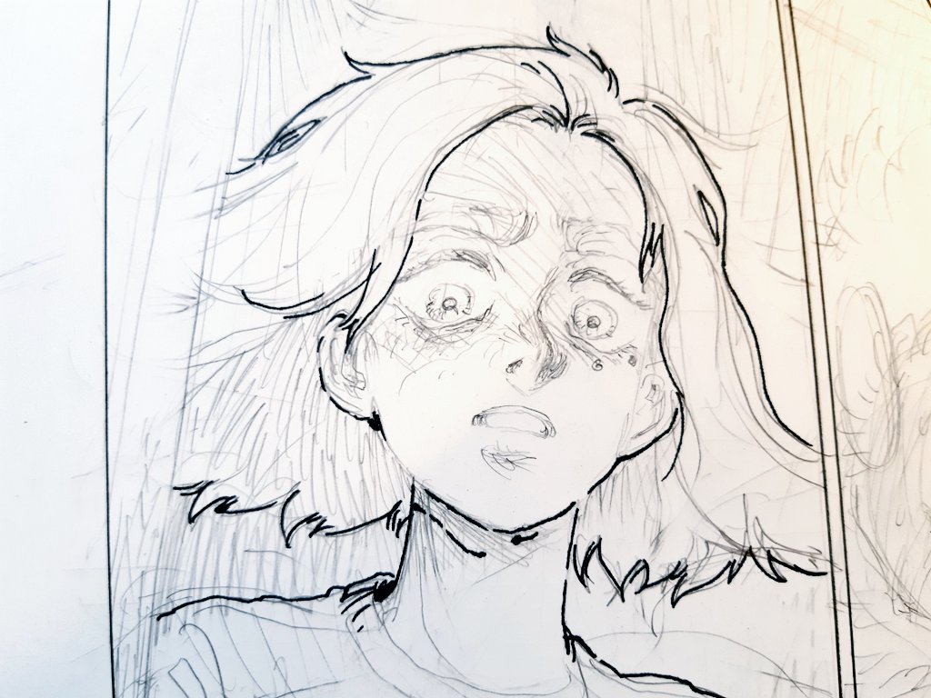 Crayonné et encrage, étape par étape