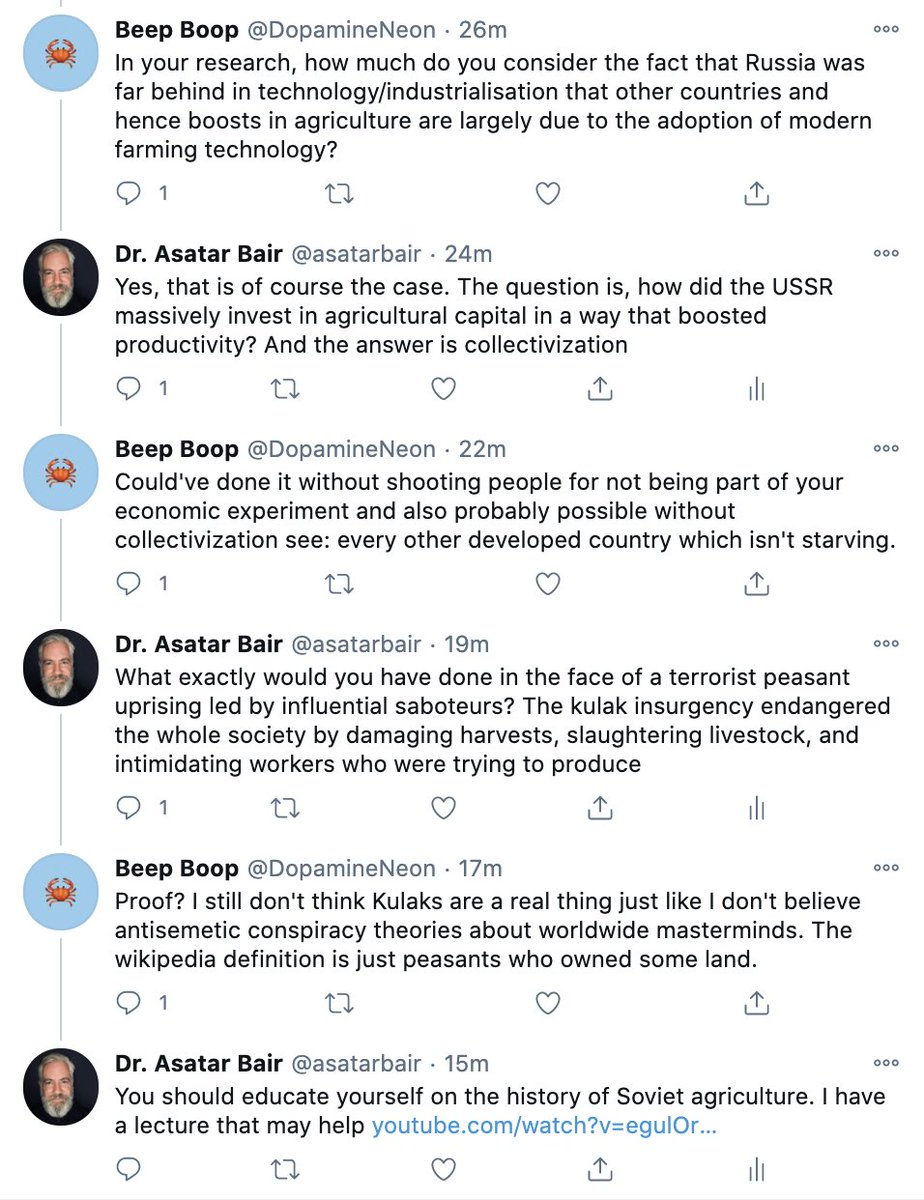 A little argument with an angry liberal accusing me of denying the Holodomor... why yes, I do make a practice of denying things that are false