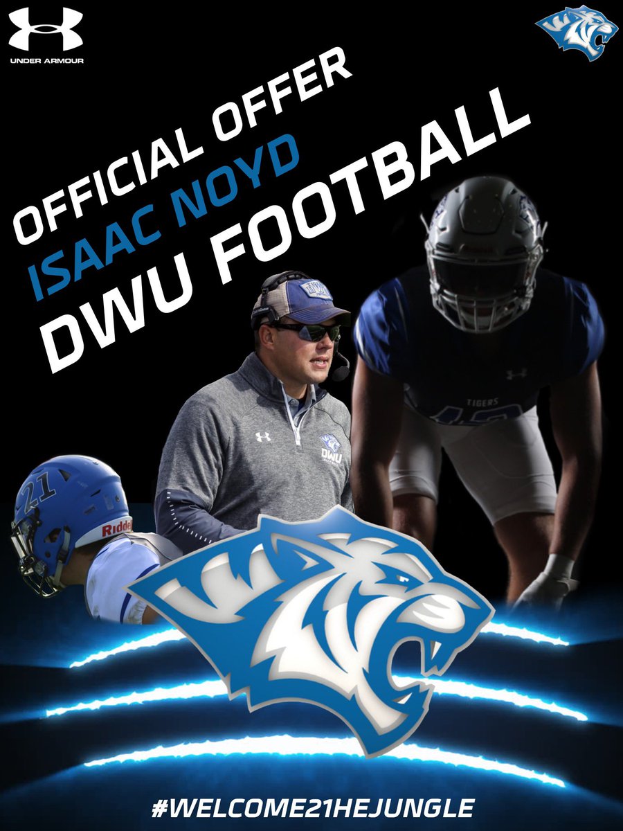 Blessed to receive an offer from DWU! Thank you @TheCoachFoster <a href="/dwtigerfootball/">DWU Football</a>