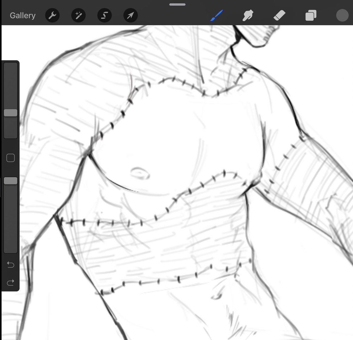 "I gotta do his slim body justice! "

Also me: tiddies go brrrrrrr~ 