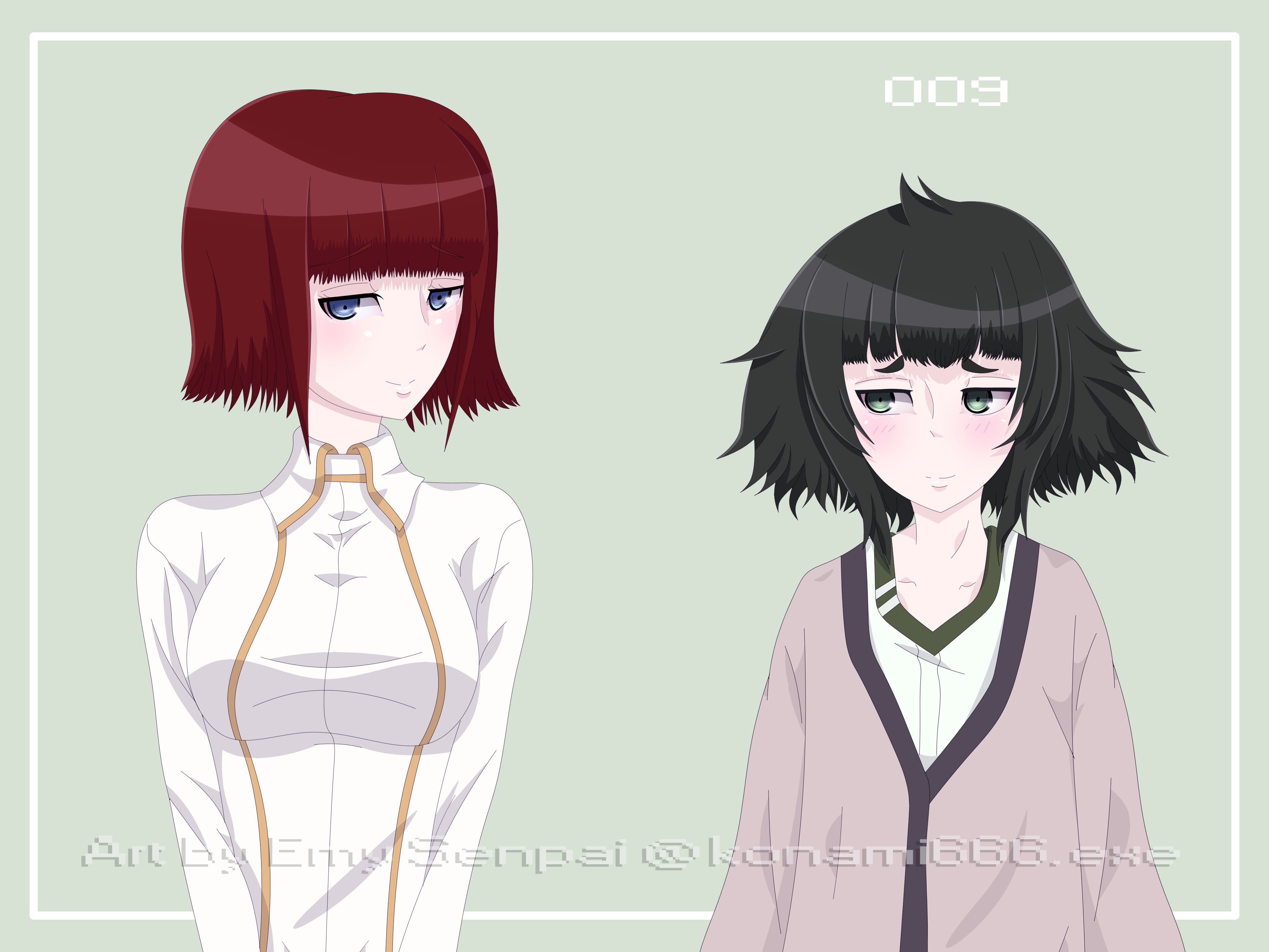 Konami666 Exe Reverse Steins Gate 002 Gt 009 Art Anime Digitalart Fanart Originalart Artwork Steinsgate Steinsgate0 Mayurishiina Kagarishiina Maksikurisu Mahohiyajo Amanesuzuha Fairsnyannyan Kiryumoeka