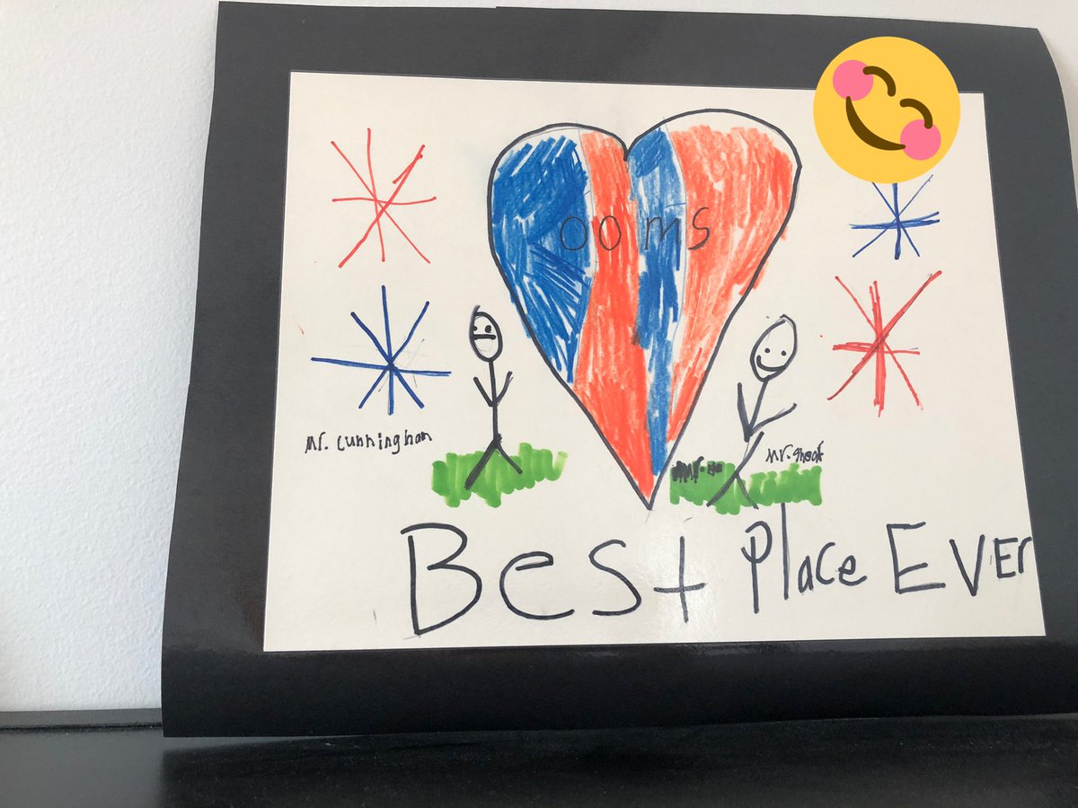 This week I partnered with some amazing students and educators from our SLC to brighten up the new space and connect them to our new mascot. The students thought of colors, words, and images that remind them of @OOMS_OLSD. Home &amp; Best Place Ever standout 😊♥️ l love my new space!