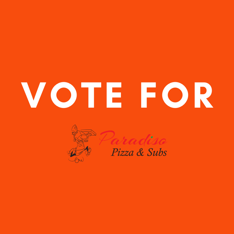 paradisop1zza's tweet photo. Vote for #ParadisoPizza here! 

https://t.co/vyOUlc1TSr

#ygk #yumgk #kingston #teamygk #kingston_ont #bestpizzaintown #vote #pizza #wedeliver #delivery https://t.co/XQORcCIdMn