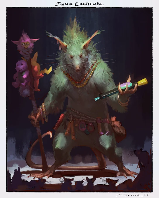 Day 11 of Creatuanary! Junk Creature! ?

Another man....Rat's junk, and all that... ?

#creatuanary #creaturedesign 