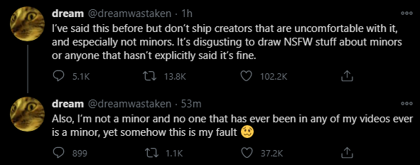 the community. please, learn to take accountability for yourself, and fanbase. stop blindly supporting somene who has shown that they do not care about you. they care about your views, money, and platforms.