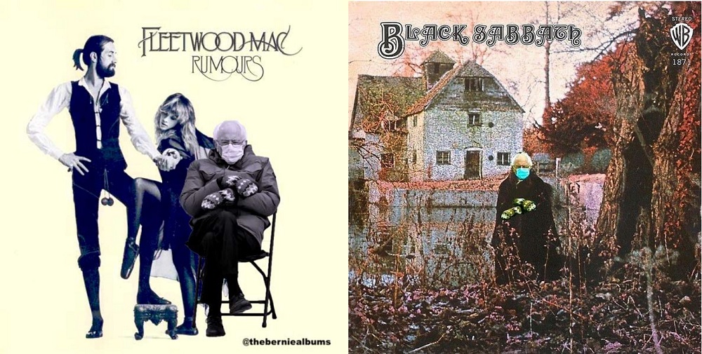 Barbara74048755's tweet photo. I found more hilarious 😂🤣😂pictures of #BernieSandersMittens 😂🤣🤣😍😍, I love all the pictures so much can’t stop laughing @HamillHimself !! Bernie is in the group Fleetwood Mac, and Black Sabbath 🤣🤣😂!!
#BernieRocks https://t.co/bQxAsiNKSV