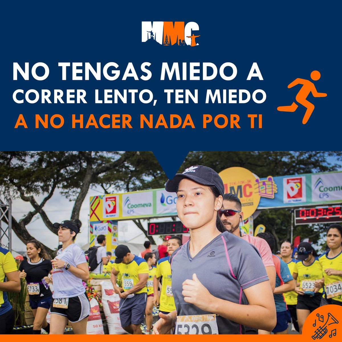 MMaratonCali's tweet photo. Este año va a ser el de las primeras veces para muchos, muchos van a iniciar a correr, a patinar, a hacer su primer kilómetro...
Vamos a implementar el autocuidado desde la práctica deportiva y trabajremos juntos por un cuerpo y una mente sanos.
Pronto más detalles de la MMC 2021 https://t.co/vB1W2rNGUo