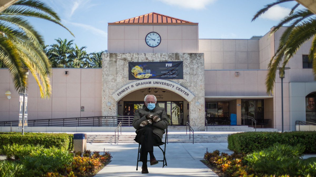 Bernie is once again asking you to register for PAW 2021... what are you waiting for? 😺 paw.fiu.edu