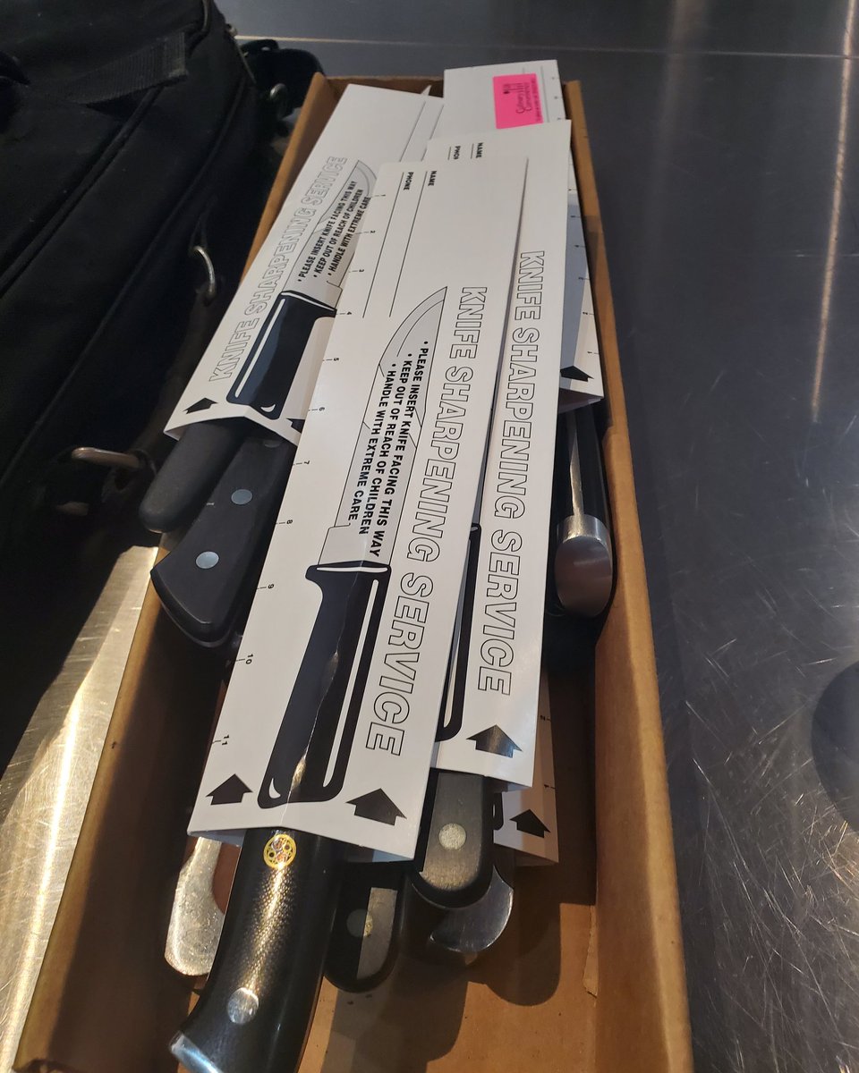 ChefIrie's tweet photo. All done. Go by there to see them. Ask for Aaron. Great customer service. #PrivateChef #Catering #BookChefIrie #caribbeancuisine #globalcuisine #gastronomy #knifesharpening #cheftings https://t.co/qKbu8EcpWh