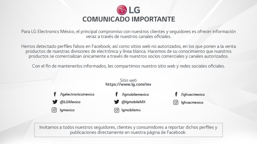 LG Mexico tweet media