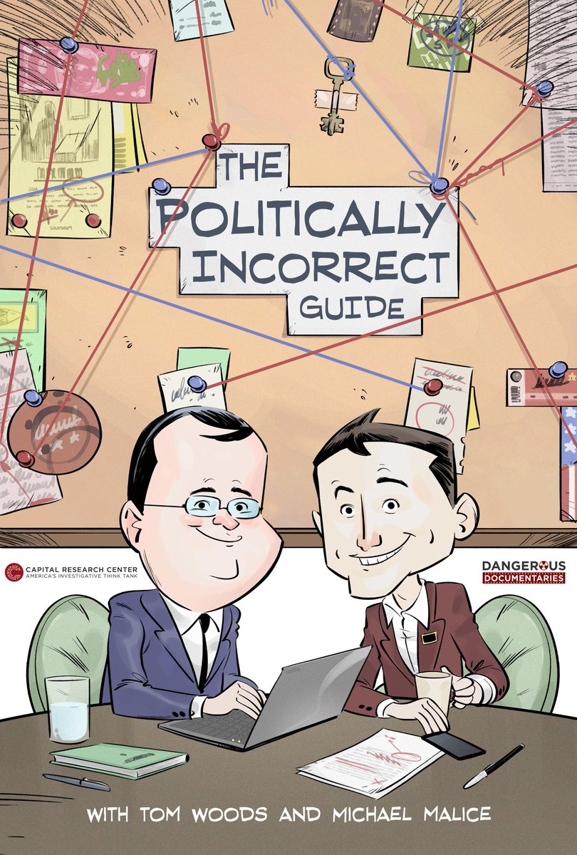 ThomasEWoods's tweet image. First episode of The Politically Incorrect Guide, my animated series with @michaelmalice, airs Monday pigseries.com