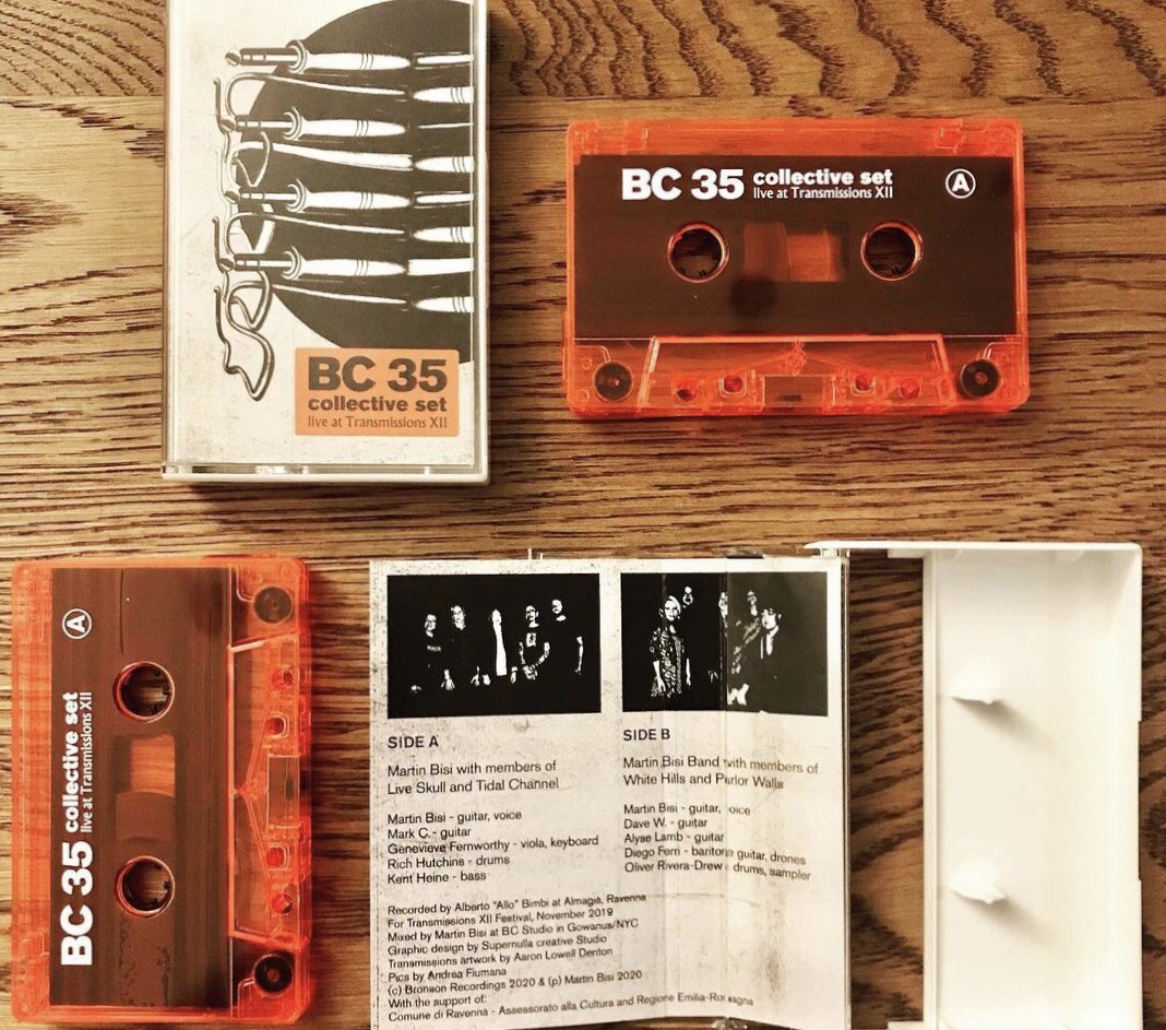 Its OUT! The cassette ‘BC35 Collective Set Live‘ only 99 limited edition
We did some intense free form rock in Italy, mixed by me in #Gowanus
includes members Live Skull @WhiteHillsMusic, <a href="/ParlorWalls/">Parlor Walls</a> <a href="/TidalChannel/">Tidal Channel</a> + Bisi band Berlin chapter. Find/listen: bc35anniversary.bandcamp.com/album/bc35-col…