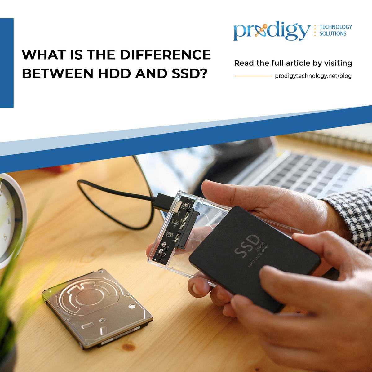 ProdigyTechIT's tweet image. The standard hard disk drive (HDD) has been the predominant storage device for desktop computers and laptops for a long time. However, computers with solid state drive (SSD) technology are quickly becoming the norm. 
Read the full article by visiting prodigytechnology.net/2020/12/what-i…