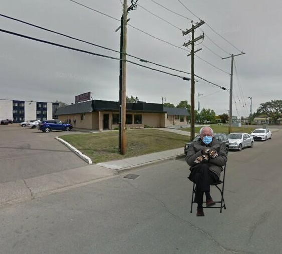 VaticanoYEG's tweet photo. Bernie came by the restaurant; he said he was waiting for us to open so he could eat our pasta and pizza.  We told him we open up at 4:30PM; he said he would just sit there and wait.

Order tonight (780) 250-1110 or order through SKIP, Uber or DoorDash!

#yeg #yeggers #mmm https://t.co/9cLMZGE2o3