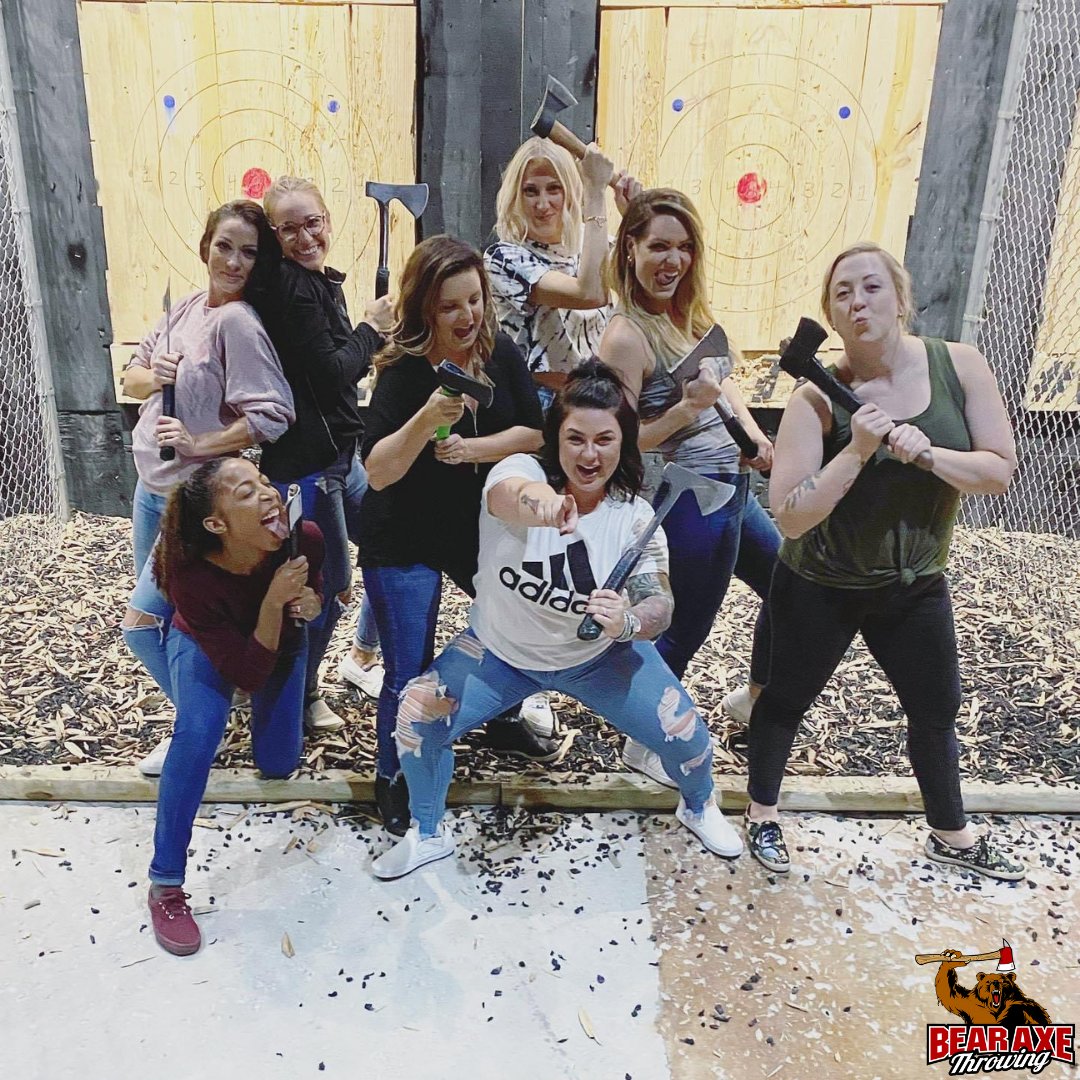 bearaxethrowing's tweet photo. Happy Fri-YAY! We're open until 10. Don't forget to tag us or use #bearaxe and #bearaxethrowing, so we can feature you!
📷: Lauren Norton

#girlsnight #friday #fridaynight #pooler #savannah #axethrowing #whattodoinsavannah #visitsavannah #watl https://t.co/6elWLfqrZh
