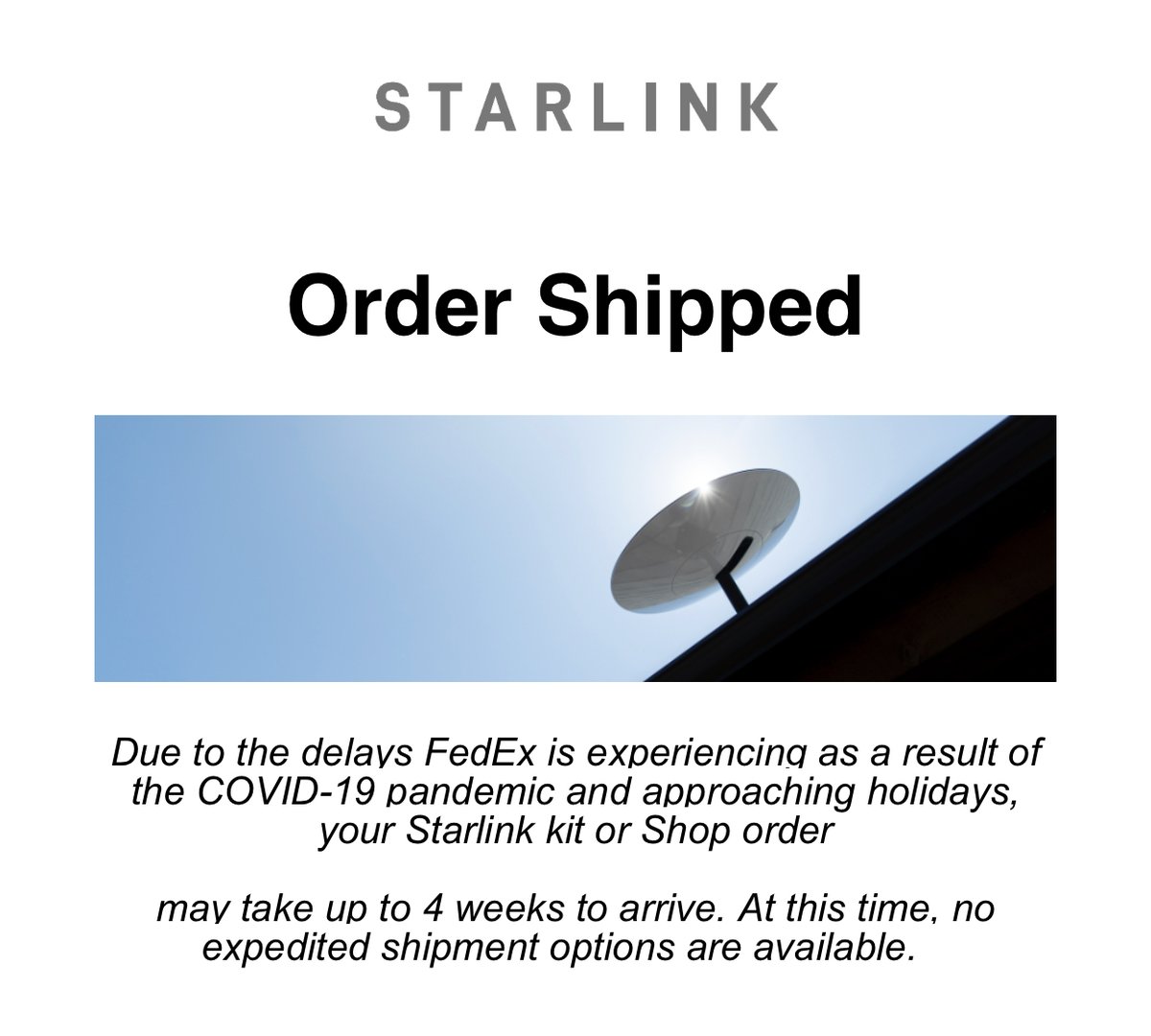 The wait is finally over! Its been 15 months since I was connected to <a href="/Norvado/">Norvado</a> Gig internet and have had to put up with <a href="/FrontierCorp/">Frontier Internet</a> 6Mbps as they refuse to improve their network. Disruption is coming to claim the laggards.  <a href="/elonmusk/">Elon Musk</a> #Starlink