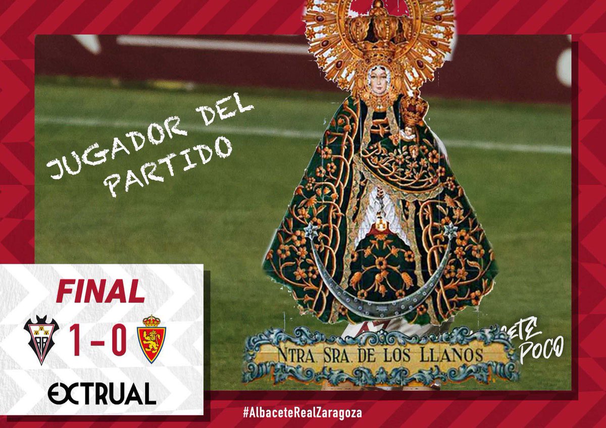 LanaBajaAB's tweet photo. Man of the match @AlbaceteBPSAD #AlbaceteZaragoza #virgendelosllanos #albacete https://t.co/cFyt1LGiNy
