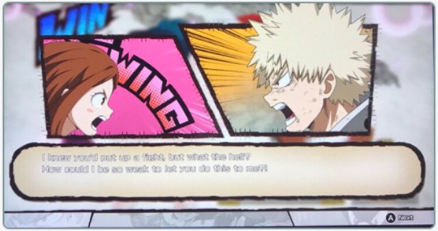 it comes from mha video game which is canonSo much to say...« I knew you’d put up a fight,but what the hell ? How could i be so weak to let you do this to me? »