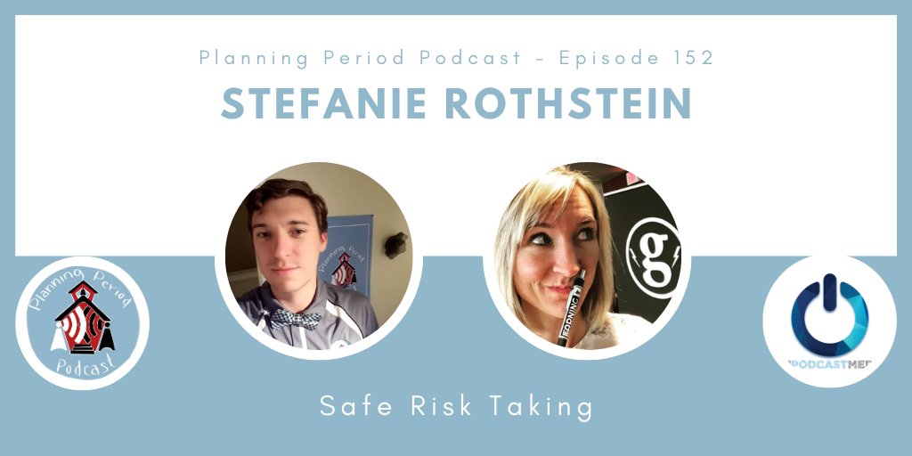 BradShreffler's tweet photo. ICYMI - New Planning Period Podcast with Stefanie Rothstein - Safe Risk Taking @skscsu
#risktaking #lifelonglearning #edbreakroom
@onpodcastmedia https://t.co/iCmkWa2UBR