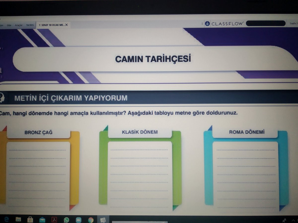 Dönemin son DOKAP dersini de öğrencilerimizle birlikte keyifle işlerken camın tarihçesiyle ilgili de bilgi sahibi olduk.<a href="/cigdemmolla/">Dr. Çiğdem Mollaibrahimoğlu</a> <a href="/DogaOkullari/">Doğa Koleji</a> <a href="/ereglidogakolej/">Kdz.Ereğli Doğa Koleji</a>