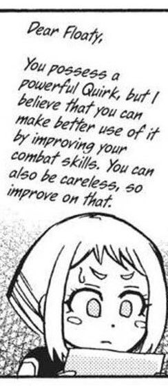 in mha's smash = bakugo wrote a letter to uraraka