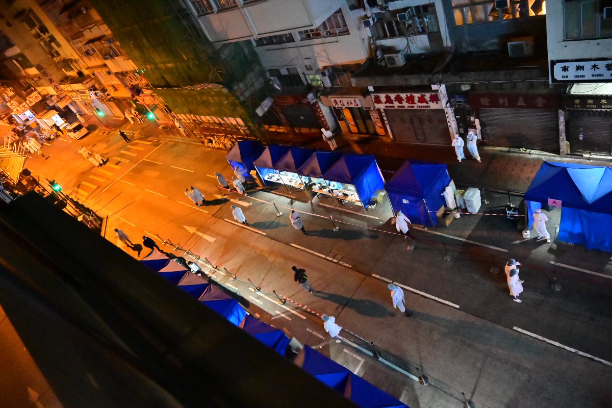 A view from hotel inside the lockdown area - Yes we are staying inside probably for days