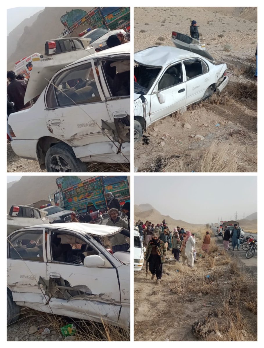 رپورٹ MERC باغبانہ خضدار      
                                                             باجوئی کراس کے قریب ٹریکٹر اور کار گاڑی میں تصادم حادثے میں 6 افراد زخمی ہوئے جہیں MERC 1122 کی ٹیم نے بروقت ریسکیو کرکے طبی امداد دی اور گھر بھیج دیا۔
 <a href="/jam_kamal/">Jam Kamal Khan</a> <a href="/jamalidmg/">𝐀𝐳𝐢𝐳 𝐀𝐡𝐦𝐞𝐝 𝐉𝐚𝐦𝐚𝐥𝐢</a>