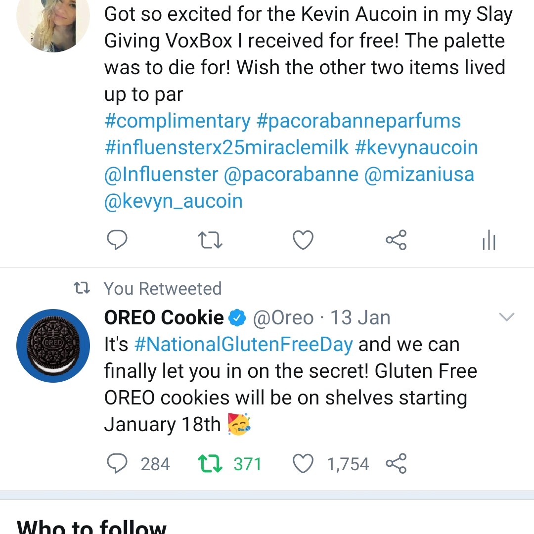 missartistic's tweet photo. Got so excited for the Kevin Aucoin in my Slay Giving VoxBox I received for free! The palette was to die for! Wish the other two items lived up to par 
#complimentary #pacorabanneparfums #influensterx25miraclemilk #kevynaucoin @Influenster @pacorabanne @mizaniusa @kevyn_aucoin https://t.co/Lc1S8RtjmL