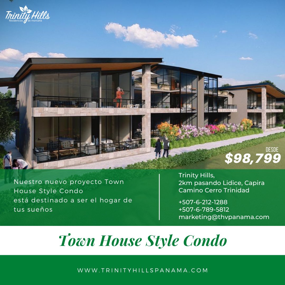 Trinity_HillsV's tweet photo. 🤔¿Pensando en comprar el hogar de tus sueños?
👉Nuestro nuevo proyecto Town House Style Condo en #TrinityHills cuenta con diferentes modelos para ti. Elige la que más se adapte a tus necesidades y prepara tu mudanza. https://t.co/Ldh5QP1yqh