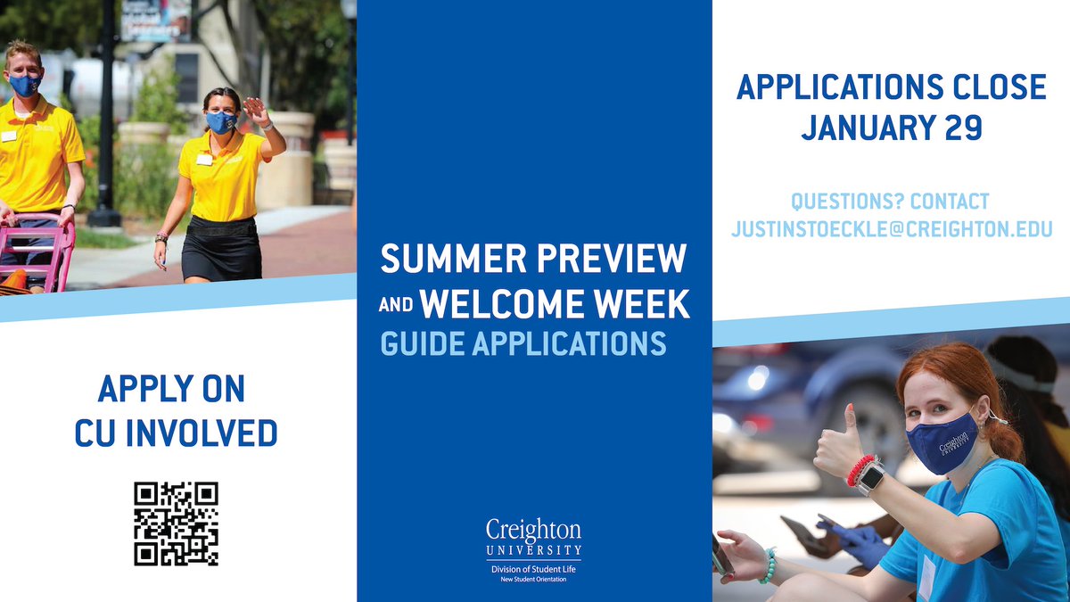 Time is running out to apply to be an NSO guide! Complete your application by January 29: ow.ly/LaOY50DdVH0