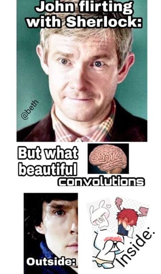 SherlockYmas's tweet photo. Cómo piropear a Sherlock - Parte 1
😂😂😜
🖤💙
#sherlockbbc #sherlocked #sherlockian #Sherlock #johnwatson #holmes #bbc #sherlockbb #sherlockholmesbbc #sherlockfandom #johnlock #johnlockforever #sherlockmeme  #benedictcumberbatch #martinfreeman #stevenmoffat #markgatiss #Sherlock https://t.co/hcQxo64quX