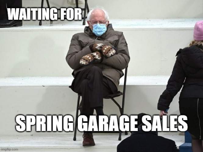 You know we are. How about you? #CommunityGarageSales #GarageSales #BernieSandersMittens