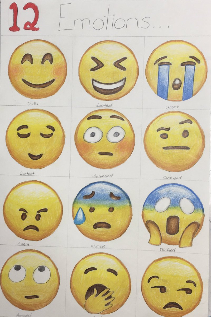 MrsYzar's tweet photo. Human Growth students created posters identifying 12 Emotions as we talk about social/emotional development.
I’m feeling...
#ksfcsed #thinkingofothers #identifyit https://t.co/jwTwZiMcvf