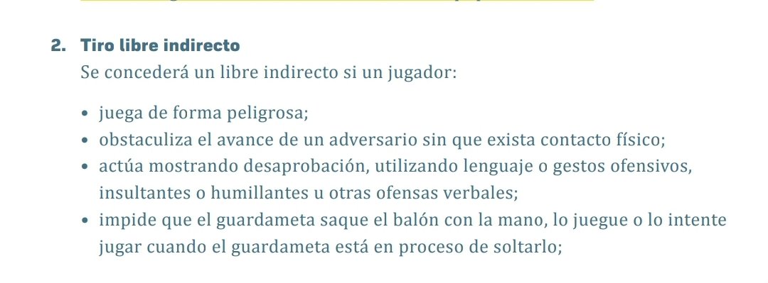 previasrz's tweet photo. @BanderinEnAlto 12.2.

Libre INDIRECTO.
Jugar de forma peligrosa (o, en lenguaje común, juego peligroso).

¿Pitar un penalty por juego peligroso?

Un saludo para ti también, bro. https://t.co/SOfOEYeyML