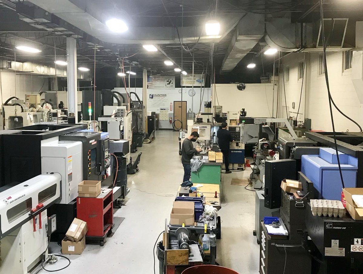 HunterMfgSvcs's tweet image. We can’t believe it’s already been 6 years in our new Fairfield location! #manufacturing #cncmachining #machineshop #madeinusa #MadeinNJ