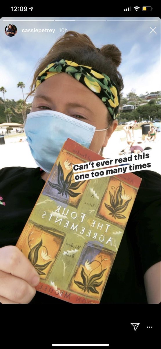 Do you remember when Britney posted about "The Four Agreements: A Practical Guide to Personal Freedom" except the freedom part was cut out? Well, it turns out that's Cassie's favorite book.  #FreeBritney